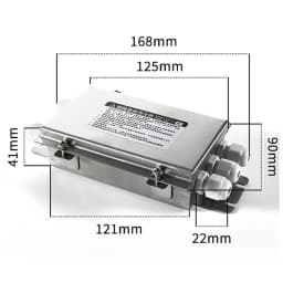 Industrial Grade Stainless Steel Junction Box | Precision Manufacturing | Multiple Inputs and Outputs, IP65 Single Various