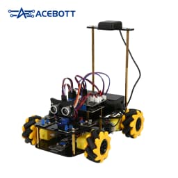 ACEBOTT ESP32 4WD Mecanum Wheel Camera IoT WiFi STEM STEAM Programming Smart Robot Car Kit for School Project Arduino UNO R3