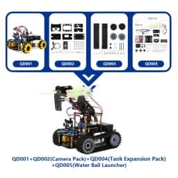 ACEBOTT ESP32 4WD Mecanum Wheel Camera IoT WiFi STEM STEAM Programming Smart Robot Car Kit for School Project Arduino UNO R3