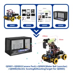 ACEBOTT ESP32 4WD Mecanum Wheel Camera IoT WiFi STEM STEAM Programming Smart Robot Car Kit for School Project Arduino UNO R3