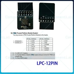 TPM Security Module TPM2.0 Module for GIGABYTE for Gigabyte TPM Module GC-TPM-SPI CTM010