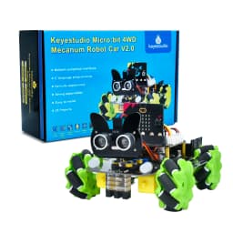 Keyestudio Micro bit 4WD Mecanum With Board Robot Car V2.0 With Python Language Programming System For Microbit Smart Car Kit