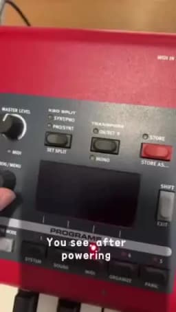 New Nord Stage 3/4 Original Screen OLED Lcd Display Repair/Replacement