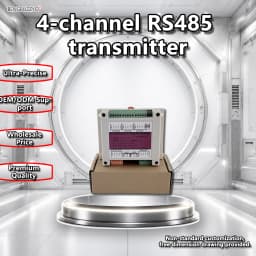 Industrial RS485 4-Channel Load Cell Converter Digital Weighing Transmitter Support Modbus RTU Isolation Protection