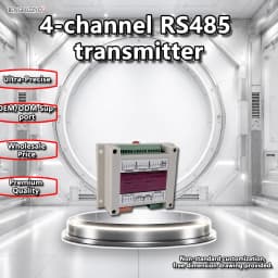 Industrial RS485 4-Channel Load Cell Converter Digital Weighing Transmitter Support Modbus RTU Isolation Protection