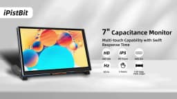 iPistBit 800x480 5-Point DSI Touch Screen Driver-Free 4.3/5/7 Inch IPS Display Monitor for Raspberry Pi 5/4B/3B+/3B/3A+/2B/B+
