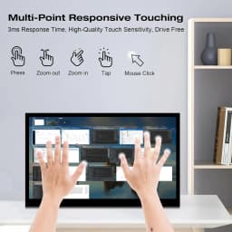 Raspberry Pi 5 10.1 inch IPS Touchscreen LCD Display 10.1" 1024X600 HDMI-compatible Mini PC Monitor for Raspberry Pi 3B+ 4B PS4