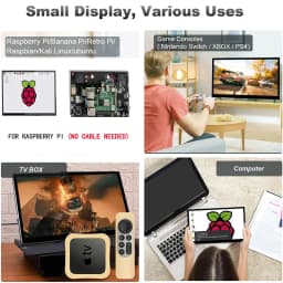 Raspberry Pi 5 10.1 inch IPS Touchscreen LCD Display 10.1" 1024X600 HDMI-compatible Mini PC Monitor for Raspberry Pi 3B+ 4B PS4