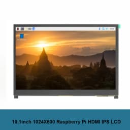 Raspberry Pi 5 10.1 inch IPS Touchscreen LCD Display 10.1" 1024X600 HDMI-compatible Mini PC Monitor for Raspberry Pi 3B+ 4B PS4