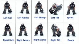 ACEBOTT Bionic Biped Robot Kit for Arduino ESP32 DIY Dancing Electronic Toy APP Control Scratch Blockly Programming