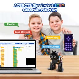 ACEBOTT Bionic Biped Robot Kit for Arduino ESP32 DIY Dancing Electronic Toy APP Control Scratch Blockly Programming