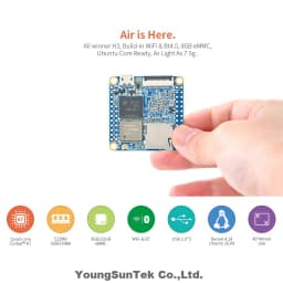 NanoPi Neo Air LTS 512M RAM/8G EMMC YoungSunTek Allwinner Quad CortexA7,1.2GHz,OpenWRT,Wifi&BT Ubuntu Linux Armbian DietPi Kali