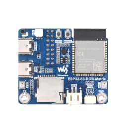 Waveshare ESP32-S3 RGB Matrix Driver Board Supporting 2.4 GHz WiFi BLE 5 Dual-Mode 240MHz 32-Bit LX7