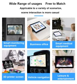 Raspberry Pi 5 8 Inch IPS Touch Screen LCD Display 8.0" 1280x800 HDMI-compatibe 5-point Touch Monitor for PC Game Console