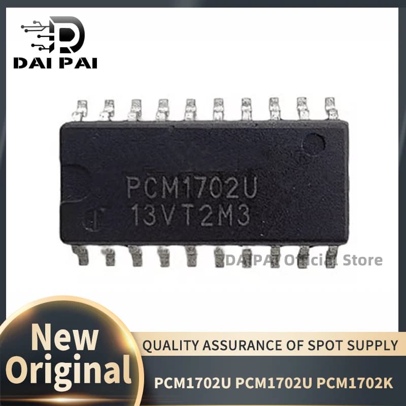 (5Pcs/Lot) 100% New original PCM1702 PCM1702U PCM1702K SOP20 Audio Decoding Chip