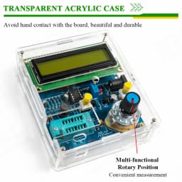 Capacitance Inductance Tester DIY Electronic Kit Frequency Measurement Display PCB DIY Soldering Project Practice Solder