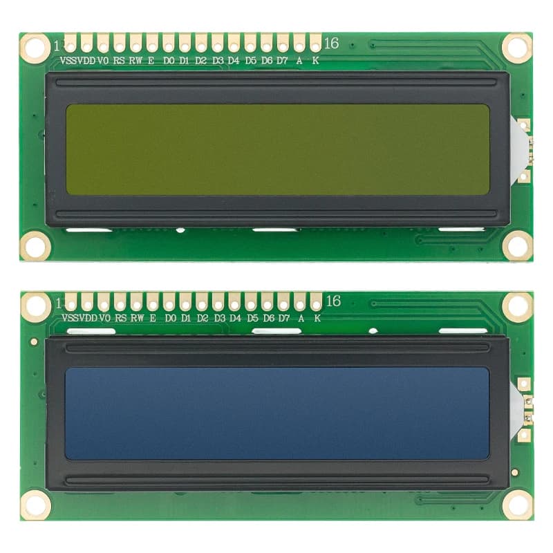 20pcs LCD1602 LCD monitor 16x2 Character LCD Display Module HD44780 Controller Blue/Yellow Green screen blacklight