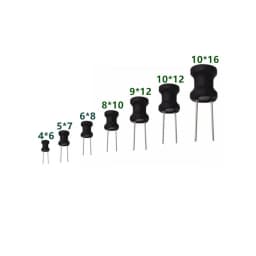 24Value Unshielded Wirewound DIP Power Inductors 1uH 4.7uH 33uH 100uH 150uH 220uH 1mH 10mH 20mH I-shaped Coils inductance KIT