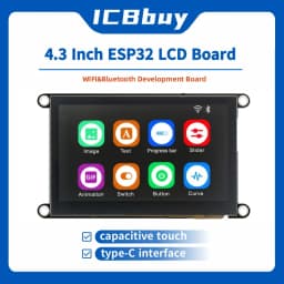 ESP32-S3 8M PSRAM 4M FLASH 4.3-Inch IPS Capacitive Touch 480*272 LCD Display Module with WIFI and Bluetooth