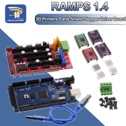 3D Printer Mega 2560 R3 + RAMPS 1.4 Control Panel + 5pcs A4988/DRV8825 Stepper Motor Drive for Arduino Kit