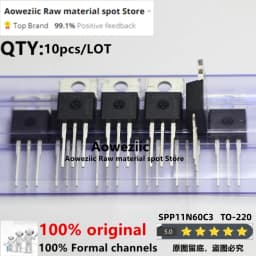Aoweziic 2018+ 100% New Imported Original SPP11N60C3 TO-220 SPA11N60C3 TO-220F 11N60C3 N Channel Dojo Effect 600V 11A