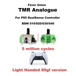 For PS5 DualSense Controller Favor Union TMR 80gf Analog Joystick Lightweight feel BDM 010/020/030/040 common 5 million cycles