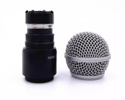 For Shure PGX24/BETA58SM58 Handheld Microphone Connector SLX2 PG58 Upper Section Mist Head Mesh Head
