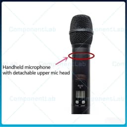 For Shure PGX24/BETA58SM58 Handheld Microphone Connector SLX2 PG58 Upper Section Mist Head Mesh Head