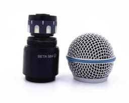 For Shure PGX24/BETA58SM58 Handheld Microphone Connector SLX2 PG58 Upper Section Mist Head Mesh Head