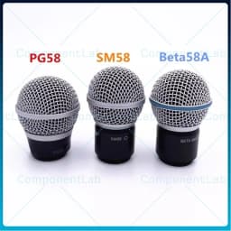 For Shure PGX24/BETA58SM58 Handheld Microphone Connector SLX2 PG58 Upper Section Mist Head Mesh Head