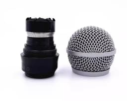 For Shure PGX24/BETA58SM58 Handheld Microphone Connector SLX2 PG58 Upper Section Mist Head Mesh Head