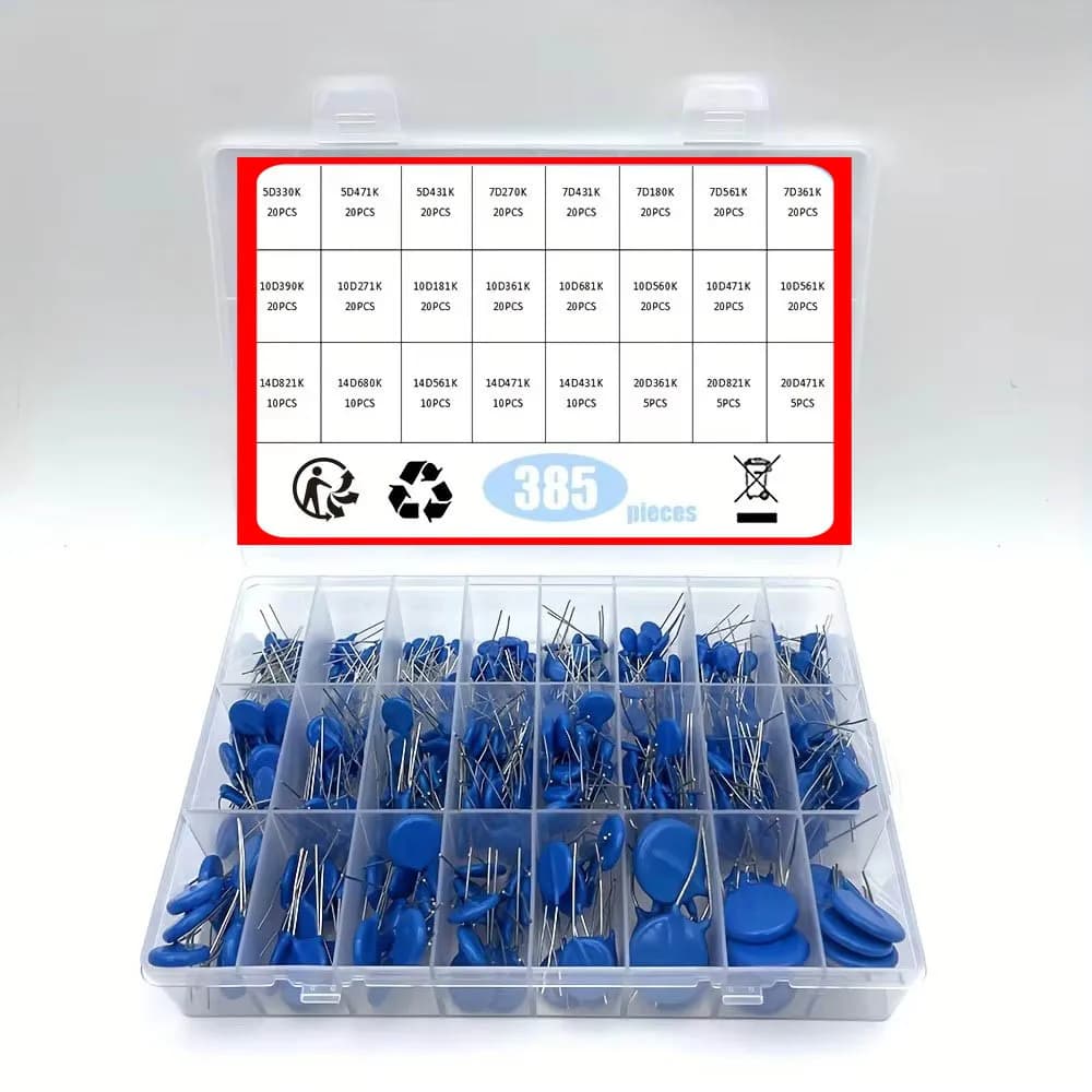 5D330K~20D471K 24Values 5D471K 7D431K 7D361K10D390K 10D181K 14D821K 14D431K 20D Varistor Resistor Pack Assorted kit BOX
