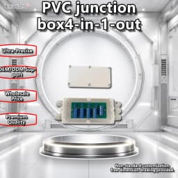 Plastic Junction Box with Multiple Inputs and Outputs, Waterproof, for Industrial Automation Systems