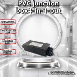 Plastic Junction Box with Multiple Inputs and Outputs, Waterproof, for Industrial Automation Systems
