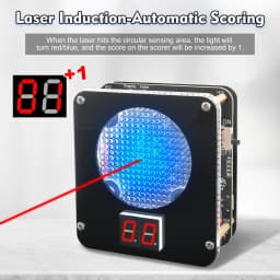 DIY Dry Fire Laser Training Target Soldering Project Laser Shooting Game Machine Electronic Assembly Kit Fun STEM Kit for Adults