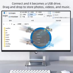 ESP32-S3 development board+1.85-inch screen physical knob+real-time monitoring secondary screen