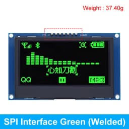 2.42 inch 2.42" OLED Display Module 128x64 LCD HD Screen Module SSD1309 7 Pin SPI/IIC I2C Serial Interface for Arduino UNO R3