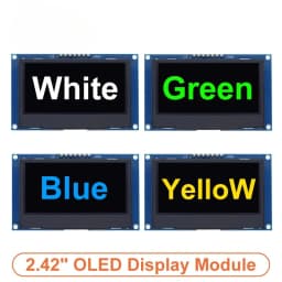 2.42 inch 2.42" OLED Display Module 128x64 LCD HD Screen Module SSD1309 7 Pin SPI/IIC I2C Serial Interface for Arduino UNO R3