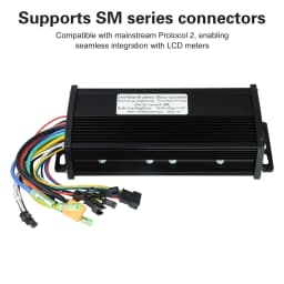 Brushless Motor Controller 36V-60V 40A Triple-Mode Sine Wave Waterproof for Electric Bicycle High Power 1000W-2000W Output