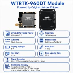 WitMotion Unicore UM982 UM980 Dual RTK GNSS Module High Precision Centimeter GPS BDS GLONASS Positioning Sensor Board