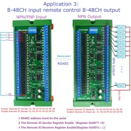 32CH RS485 IO Master-Slave Remote Control Switch Board NPN/PNP Isolation Input 300MA MOS Output Modbus RTU PLC Expansion Module