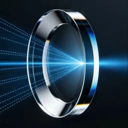 Industrial Plano-Concave Lens BK7 2 Inch D50.8mm Negative Focal Length -75 to -500mm Beam Expansion Optics AR1064 Available