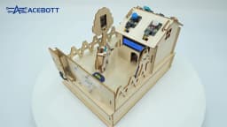ACEBOTT Smart Home STEM STEAM Starter Kit Casa De Madera IoT Wifi Programación Bloqueada Para ESP32 Arduino