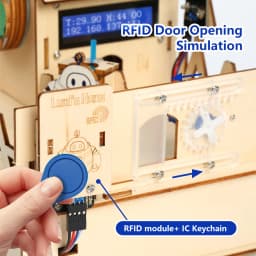 ACEBOTT Smart Home STEM STEAM Starter Kit Casa De Madera IoT Wifi Programación Bloqueada Para ESP32 Arduino