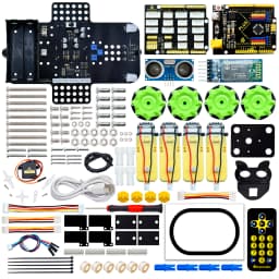 Keyestudio Mecanum 4WD Robot Car for Arduino Robot Car Kit Smart DIY Project for Adults STEM Programming Set Easy Assembly
