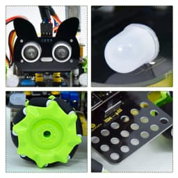 Keyestudio Mecanum 4WD Robot Car for Arduino Robot Car Kit Smart DIY Project for Adults STEM Programming Set Easy Assembly