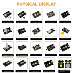 Keyestudio 37 in 1 Sensor Starter Kit With Micro:Bit V2.0 for BBC MicroBit Makecode DIY 38 Projects (Including Micro:Bit V2 )