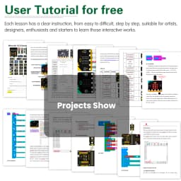 Keyestudio 37 in 1 Sensor Starter Kit With Micro:Bit V2.0 for BBC MicroBit Makecode DIY 38 Projects (Including Micro:Bit V2 )