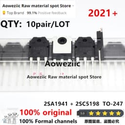 Aoweziic 2021+ 100% New Imported Original 2SA1941 2SC5198 A1941 C5198 TO-247 Audio Power Amplifier Transistor