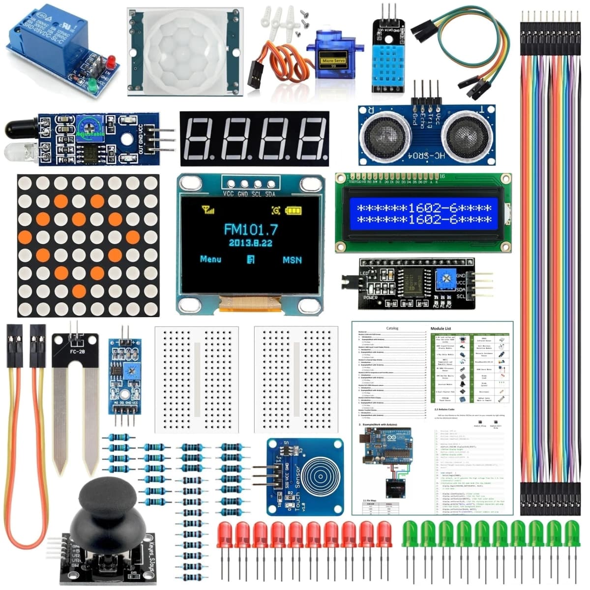 Suitable for UNO R3 Component Pack Beginners 'Starter Kit MEGA2560 +1602+0.96-inch DIY Set